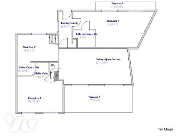 Appartement avec terrasses en plein coeur de Montmartre