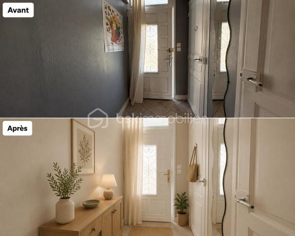 À vendre, maison mitoyenne d’environ 70 m², située sur un terrain clos et arboré de 706 m², offrant un beau potentiel.

Elle se compose, au rez-de-chaussée, d’une entrée, d’une cuisine indépendante avec accès direct au jardin et à la cave, d’un salon, d’une salle d’eau et d’un WC indépendant.

À l’étage, une mezzanine dessert une chambre.

À l’extérieur, vous profiterez d’une terrasse, d’un carport, d’un atelier ainsi que d’une annexe offrant de nombreuses possibilités d’aménagement (travaux à prévoir).

Les + du bien :

* Terrain clos et arboré de 706 m²
* Chauffage au sol
* Terrasse
* Cave
* Carport
* Atelier et annexe
* Beau potentiel d’aménagement

⚠️Quelques travaux de rafraîchissement, sont à prévoir.

⚠️La porte de la cuisine donnant accès au jardin ainsi qu’une fenêtre du salon sont équipées de simple vitrage

Diagnostics en cours.

Pour plus d’informations ou pour organiser une visite, n’hésitez pas à me contacter.