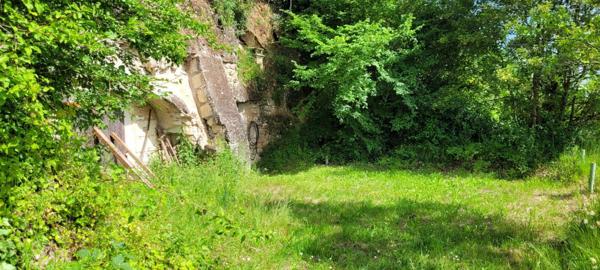 MAISON TROGLODYTIQUE  AVEC CAVES ET TERRAINS