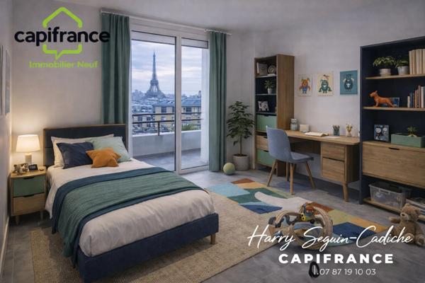 Appartement à vendre 3 pièces PARIS (75)