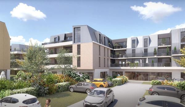 appt T4 neuf à vendre BOIS GUILLAUME 76230, surface habitable 112 m2 + terrasse 53.75 m2 + 2 parkings