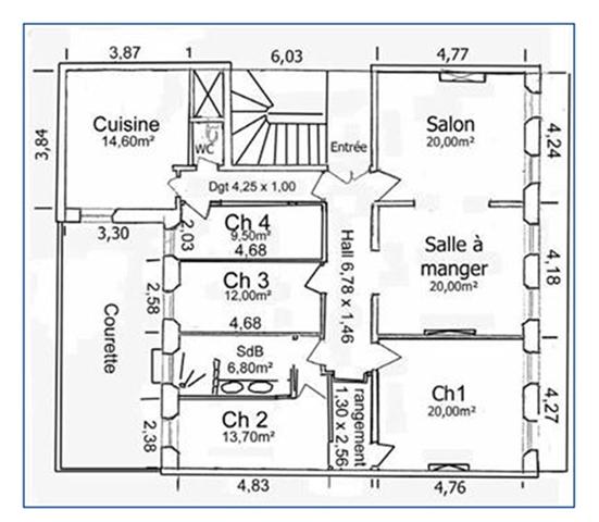 A vendre appartement de T6  de 140m² à Marseille 13006 Secteur Castellane - Préfecture