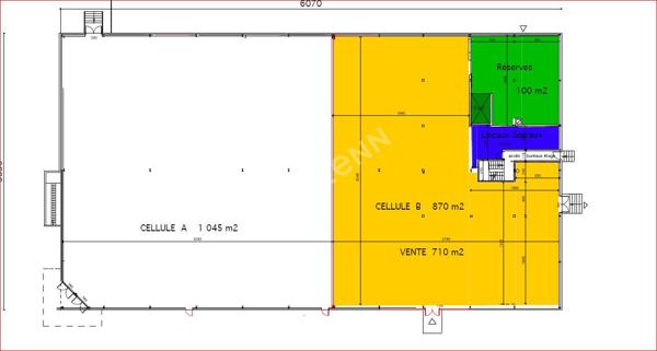 SAINT-AVOLD: Cellule commerciale de 870 m²