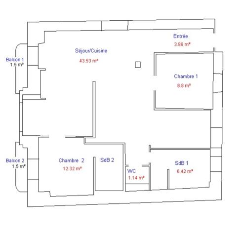 Superbe appartement T3 rénové à LOURDES (65)