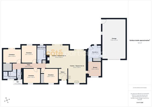 Vente
                Maison126,76 m² - 6 Pièces -
                    LES MATHES (17570)