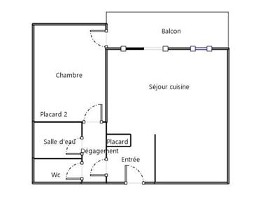Appartement 49 m² à Mirepeix 64800