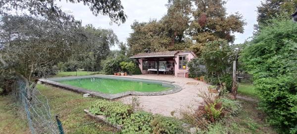 Maison 11 pièces près de Nogaro, vue magnifique, piscine et grande grange.