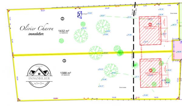 Villennes-sur-Seine (78670) Terrain à bâtir 1432m2 viabilisé à Villennes sur seine