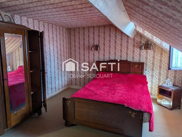 ? Affaire à saisir – Maison 72 m² à rénover – 2 chambres – garage + dépendances – terrain 430 m²
