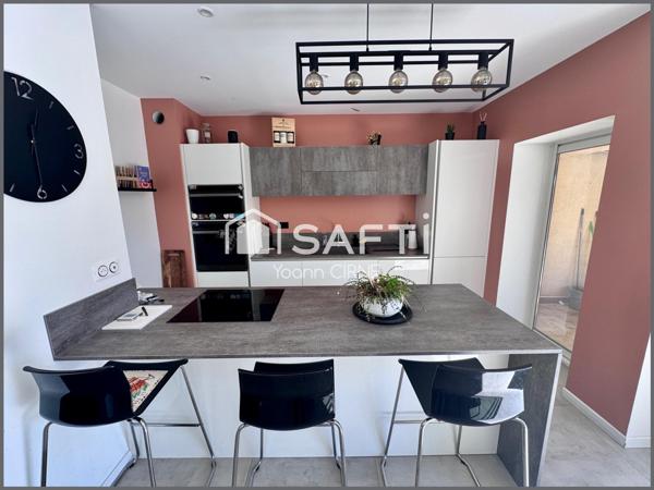 Maison familiale T6 210 m² rénovés avec jardin, piscine et garage