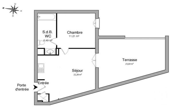 Appartement F2 à vendre  2 pièces - 39,98 m2 MAISONS ALFORT - 94
