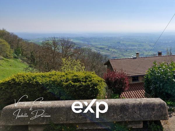 Maison en pierre avec vue Alpes et piscine