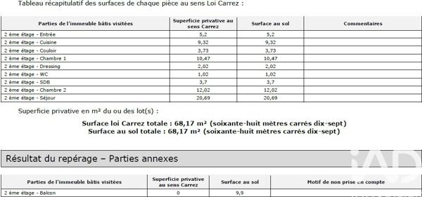 Appartement à vendre 3 pièces 68 m² Saint-Denis