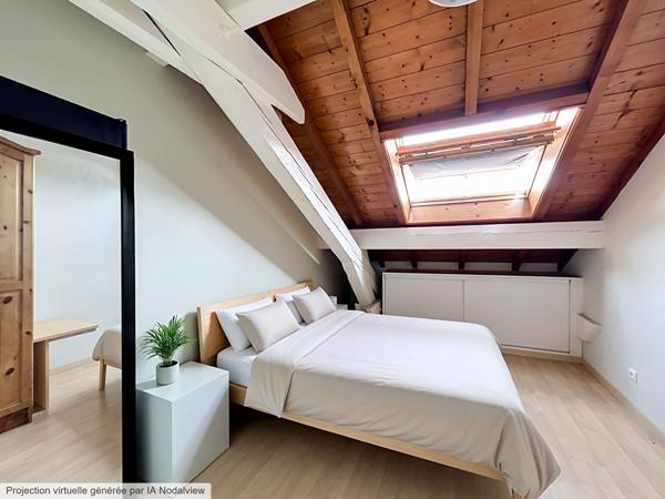 Appartement Aix Les Bains 3 pièces 48.69 m2 dernier étage avec ascenseur vue panoramique et coeur de ville