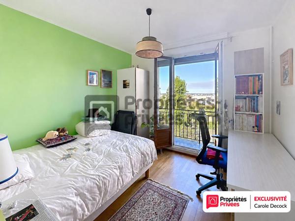 Appartement T3, vue dégagée, 2 balcons