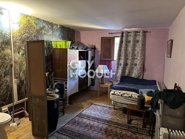 TREBES - Maison de village en pierre, 2 chambres + grenier aménageable