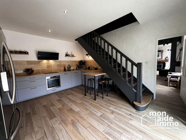 Maison en pierre 162m² 4 chambres COUTRAS CENTRE