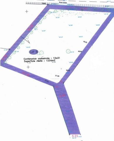 PRIX NEGOCIABLE Terrain constructible de 1301 m²