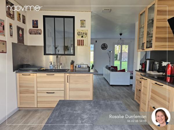 Maison de plain-pied lumineuse, au calme et avec grand garage