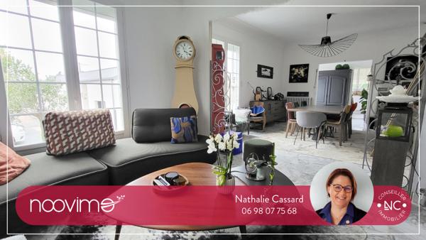 Maison Lumineuse 134 m² 3 chambres avec sous-sol total sur 780 m² en plein Bourg