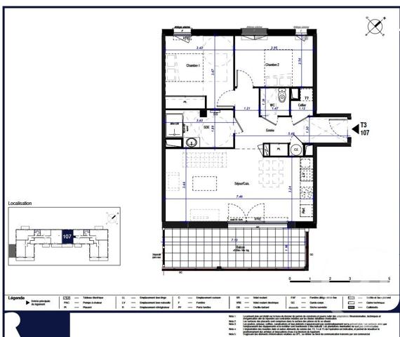 Appartement à vendre  3 pièces - 68,78 m2 CAUTERETS - 65