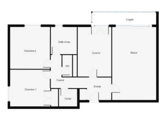 appartement Les Sables-d'Olonne Grand T3 proche Arago avec garage et cave