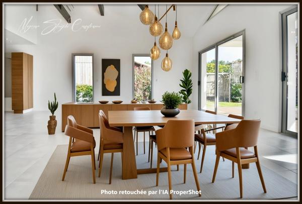 VILLA D'ARCHITECTE DE PLAIN PIED à vendre 6 pièces (40) DE 135 M² ENTRE FORET ET OCEAN