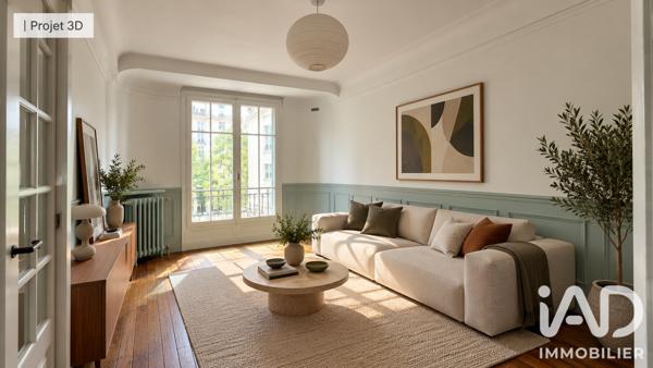 Appartement à vendre 3 pièces 57 m² Paris 20