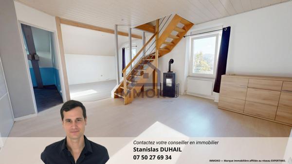 Grand Duplex F4 sur Mandeure avec jardin, cave, place de parking et garage