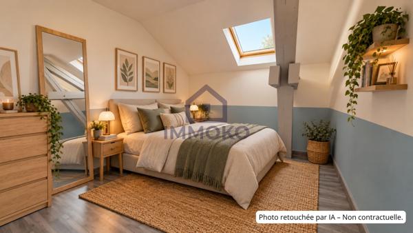 Grand Duplex F4 sur Mandeure avec jardin, cave, place de parking et garage