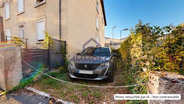Grand Duplex F4 sur Mandeure avec jardin, cave, place de parking et garage