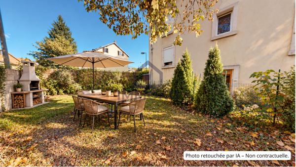 Grand Duplex F4 sur Mandeure avec jardin, cave, place de parking et garage