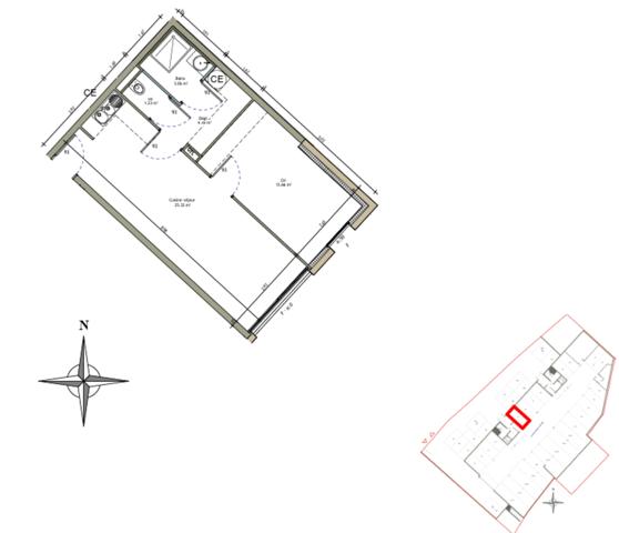 appartement à vendre 2 pièces VILLERUPT (54)