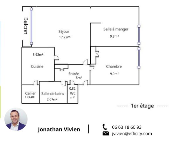 Appartement
         3 pièces
        - 54 m² 145 000 € *