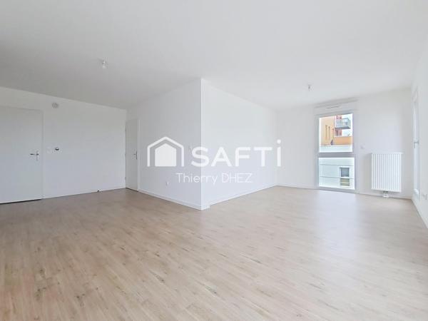 T3 69m² de 2022 au 4è étage avec grand balcon, vue dégagée et frais de notaire réduits !