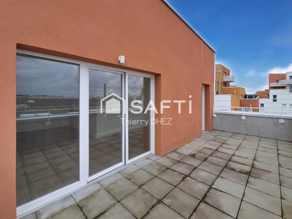 T3 69m² de 2022 au 4è étage avec grand balcon, vue dégagée et frais de notaire réduits !
