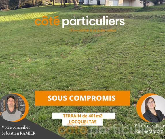 Vente Terrain401 m² - LOCQUELTAS (56390)