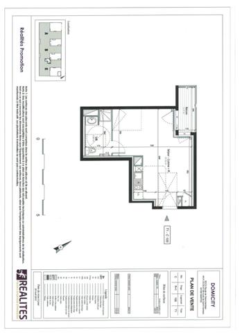 Studio en residence récente avec ascenseur, balcon et parking!, Nantes 44100