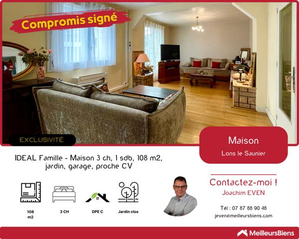 Maison 4 pièces Quartier Jean Michel avec jardin