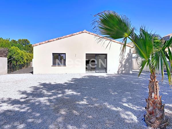 Charmante villa contemporaine neuve 4 faces, plain-pied de 107.03 m² sur terrain piscinable de 600 m² à Trourouzelle 11200