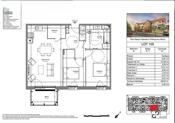 appartement neuf en plein d'ascq
