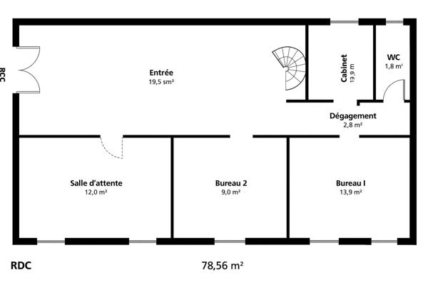Av Marceau Appartement Loué avec un Bail professionnel