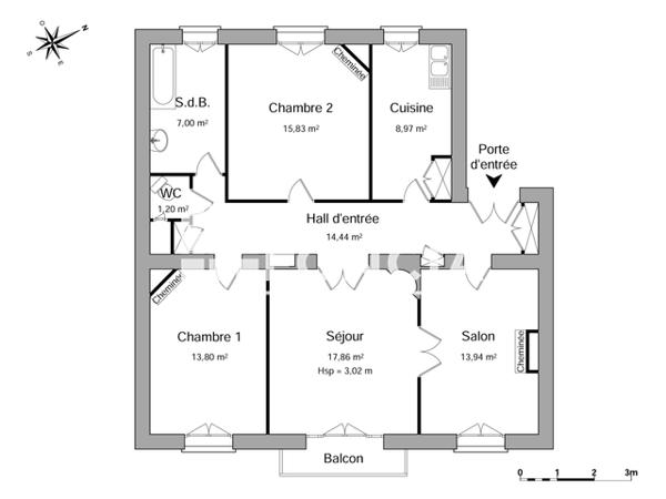 Location Appartement 4 pièces 93.04 m² - 4 RUE FELIX FAURE Nancy 54000