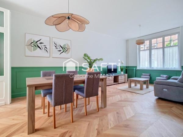 Rue Pasteur - 4 chs 2 sdb Jardin Sous-sol complet