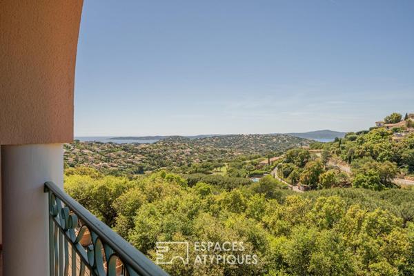 Duplex sur le Golf, avec terrasses et aperçu mer