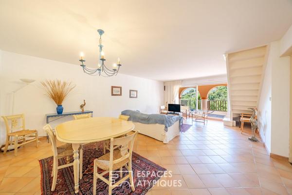 Duplex sur le Golf, avec terrasses et aperçu mer