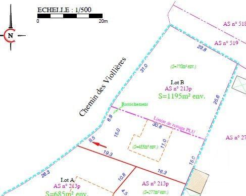 Terrain à vendre  1195 m2 CHALLANS - 85