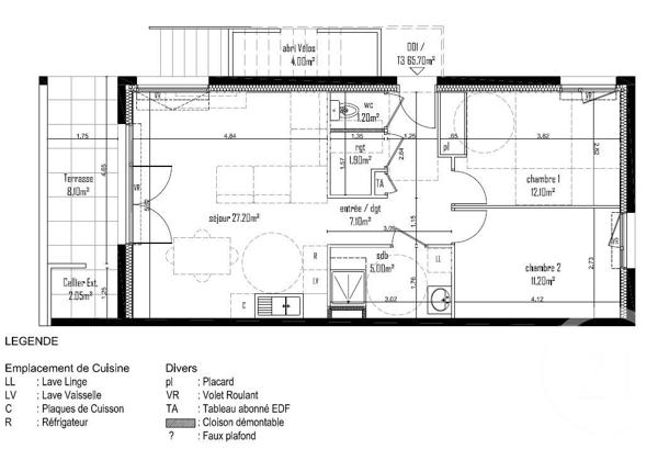 Appartement F3 à vendre  3 pièces - 65,70 m2 ANTHY SUR LEMAN - 74