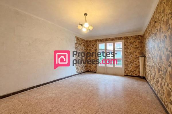 Appartement traversant Grasse Carnot 4 pièces 75 m2, 2 balcons, à rénover