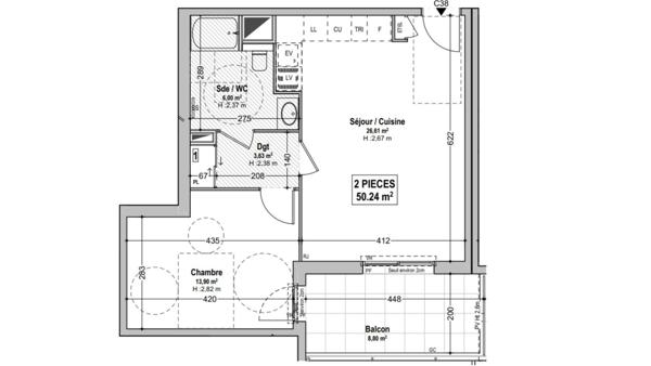 Appartement à vendre 2 pièces 50 m² Marseille 8